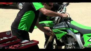 2010 Kawasaki KX 450F Testing Video [upl. by Minnie575]