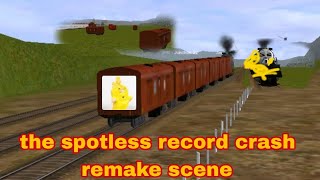 the spotless record remake scene crash [upl. by Yneffit]