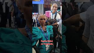 Sophia Sophiarealrobot en Venezuela Feria Internacional de Telecomunicaciones [upl. by Ariadne]