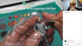 MJs 54mm ACW Figure Painting Face Part2 [upl. by Schlessinger]