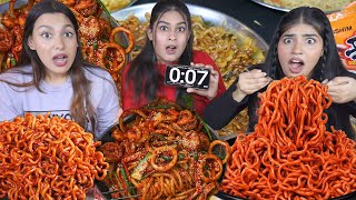 2 Minutes Spiciest Korean Noodles Challenge  Worlds Spiciest Korean Noodles Eating Challenge [upl. by Mide125]