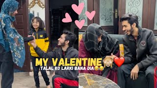 Meri valentine😂❤️ talal ko larki bana dia😂 Vlog  ibi Sheikh [upl. by Aicnatsnoc]