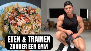 Thuis Training amp Recept Om Spiermassa Aan Te Komen [upl. by Garlinda]