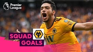 Astounding Wolverhampton Wanderers Goals  Jimenez Neves Moutinho  Squad Goals [upl. by Anjela]