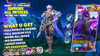 NEW Script Skin Gusion Collector Night Owl No Password  Full Effect amp Sound  Latest Patch [upl. by Ilac]