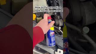 How To Fix Serpentine Belt Noise In Seconds [upl. by Mayes]