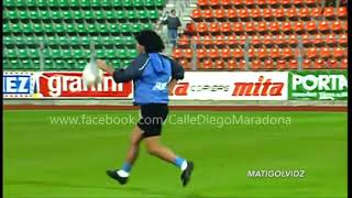 Diego Maradona Could Do Everything With a Football Rare Freestyle [upl. by Llenwad25]