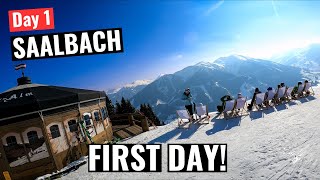 Saalbach Day 1  Skiing Saalbach [upl. by Page717]