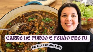 CAÃ‡AROLA DE CARNE DE PORCO COM FEIJÃƒO PRETO  JANTARES EXPRESS RECEITAS DO DIA A DIA [upl. by Nevlin]