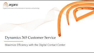 D365 Customer Service  Digital Contact Center [upl. by Patrich]