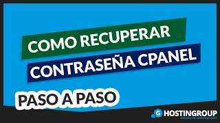 🔥 Como Recuperar tu CONTRASEÑA en cPanel 📩 PASO A PASO 🏆 [upl. by Asilegna239]