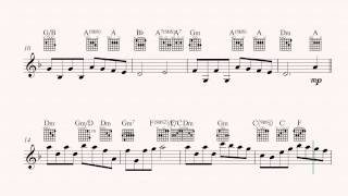 Guitar  Schindler’s List Theme  John Williams  Sheet Music Chords amp Vocals [upl. by Marcelline28]