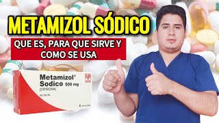 💊¡Descubre Metamizol Sódico Para Que Sirve Metamizol Sódico Dosis y Cómo se Toma [upl. by Azeret644]