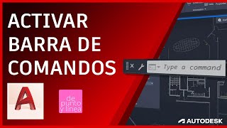 Como volver a abrir la BARRA DE COMANDOS en AutoCAD  AutoCAD para principiantes [upl. by Eirroc]