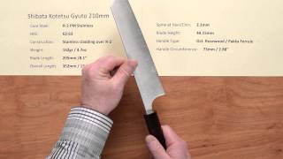 Shibata Kotetsu Gyuto 210mm Quick Look V2 [upl. by Aremaj]