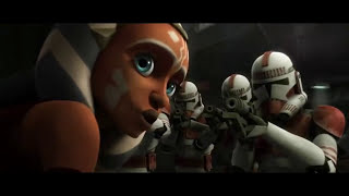 Star Wars The Clone Wars  Pelea  Ahsoka Tano amp Asajj Ventress VS Clones  Español Latino HD [upl. by Ahsiadal294]