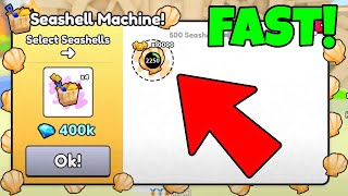 How To Get Seashells FAST In Pet Simulator 99 [upl. by Benedix]