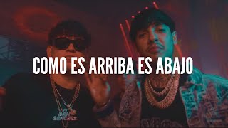 ðŸ”¥COMO ES ARRIBA ES ABAJOðŸ”¥LETRA NATANAEL CANO X DAN SANCHEZ [upl. by Iron]