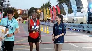 Pattaya Marathon 2024 Full and Half Marathon Highlights [upl. by Tijnar406]