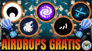 HAZ ESTO PARA GANAR MAS DE 2000💰5 NUEVOS AIRDROPS GRATIS [upl. by Pastelki]