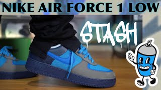 Stash x Nike Air Force 1 Low Review amp On Feet [upl. by Ellimac]