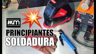 COMO SOLDAR CON ELECTRODO PRINCIPIANTES [upl. by Drusie]