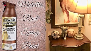 Rustoleum Universal Metallic Spray Paint in Rust [upl. by Gruchot]