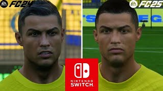 EA FC 25 vs FC 24  Comparação das versões do Nintendo switch [upl. by Olva10]