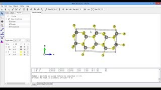 Hexagonal crystal structure with Vesta ZnS [upl. by Ayomat]