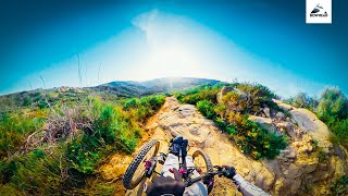 POV FIRST ADAPTIVE FULL RUN DOWN DOUBLE BLACK TRAIL IN CALIFORNIA [upl. by Arreit858]