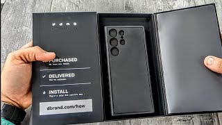 S23 ULTRA DBrand Grip Case Leather  HUGE WIN [upl. by Edelstein677]