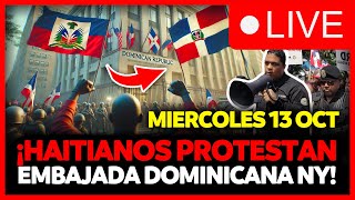 🔴EN VIVO HAITIANOS Y DOMINICANOS ENFRENTADOS EN EMBAJADA DOMINICANA EN NEW YORK ANTIGUA ORDEN DOMI [upl. by Lleunamme]