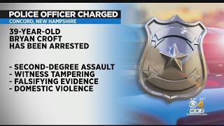 New Hampshire Police Officer Charged With Assault Witness Tampering [upl. by Eilah12]