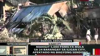 On Call 5k pamilya mula sa 24 barangay sa Iligan City apektado ng bagyong Sendong [upl. by Norrab]