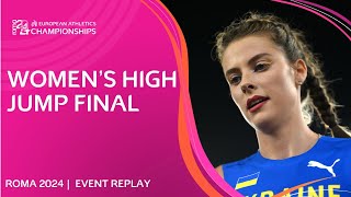 Another TITLE for Mahuchikh 🇺🇦🥇 Womens high jump final replay  Roma 2024 [upl. by Icyak]