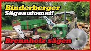 Binderberger Wippsäge mit Förderband WS 700 FB Z  Deutz 5006 amp IHC 745 [upl. by Acinoed979]