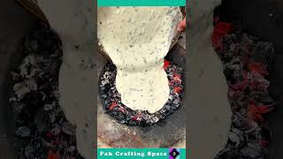 The Process Of Making Bread On Coals [upl. by Aikcin]