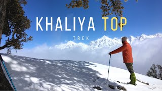 Khaliya Top Munsiyari  Winter trek  snowfall feb2020 [upl. by Socher]