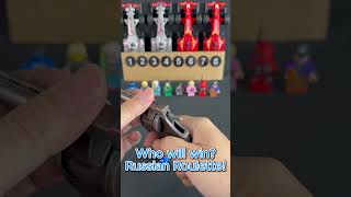 Who will win Roussian Roulette 😏 amazing amazingtoys toys lego russiangame [upl. by Blackstock60]