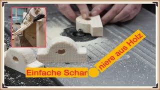 Einfache Scharniere aus Holz selber machen  für das Hundebett [upl. by Nathanson]