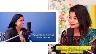 Mrs Shanti Khanal Senior Advocate  ll Binita Gurung ll Me2U Podcast ll [upl. by Esinek]