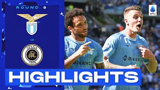 LazioSpezia 40  Savic shines in empathic Lazio win Goals amp Highlights  Serie A 202223 [upl. by Ralina]