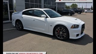 2013 Dodge Charger SRT8 Bright White 470 Horsepower Grove Dodge [upl. by Anitsenre777]