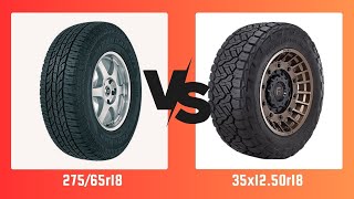 Tire Size 27565r18 vs 35x1250r18 [upl. by Engis784]