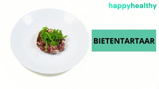 RECEPT VEGETARISCHE BIETENTARTAAR Gezond voorgerecht voor de feestdagen [upl. by Efram48]