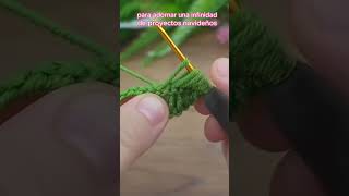 Tutorial tejido a crochet Hojitas tejidas a Crochet tejidoaganchillo [upl. by Garold]