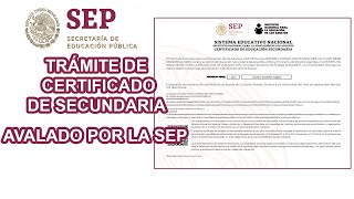 Certificado Secundaria México 2020 [upl. by Dunkin799]