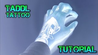 Non Permanent Tattoo Tutorial  Taddl Hand Tattoo Tutorial Taddl Tjarks Dat Adam Finger Hand Tattoo [upl. by Kristie]