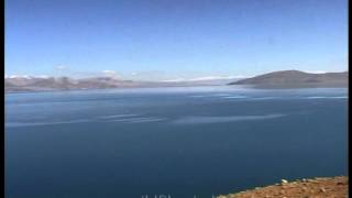 Mansarovar Lake with Mount Kailash in Tibet [upl. by Aneris736]