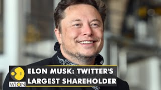 Elon Musk becomes Twitters partial owner buys 92 per cent stake in the firm  WION [upl. by Nievelt39]